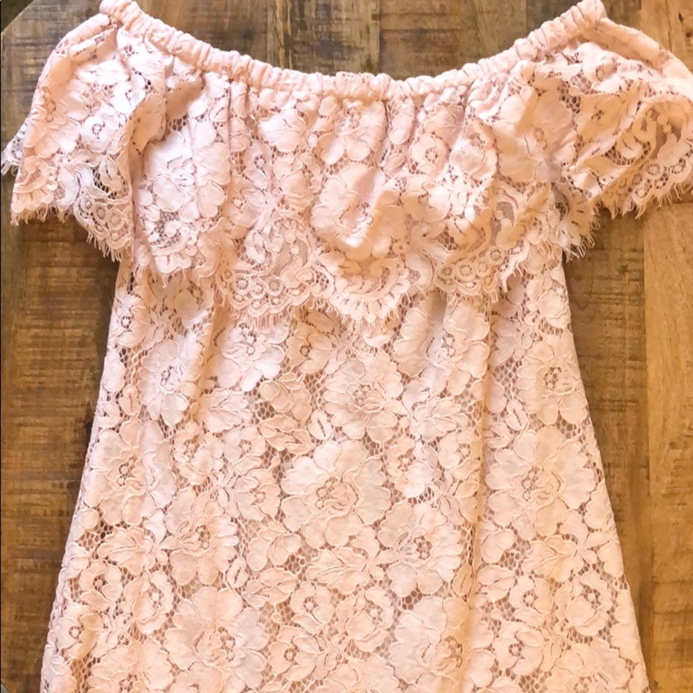 WAYF lace dress.